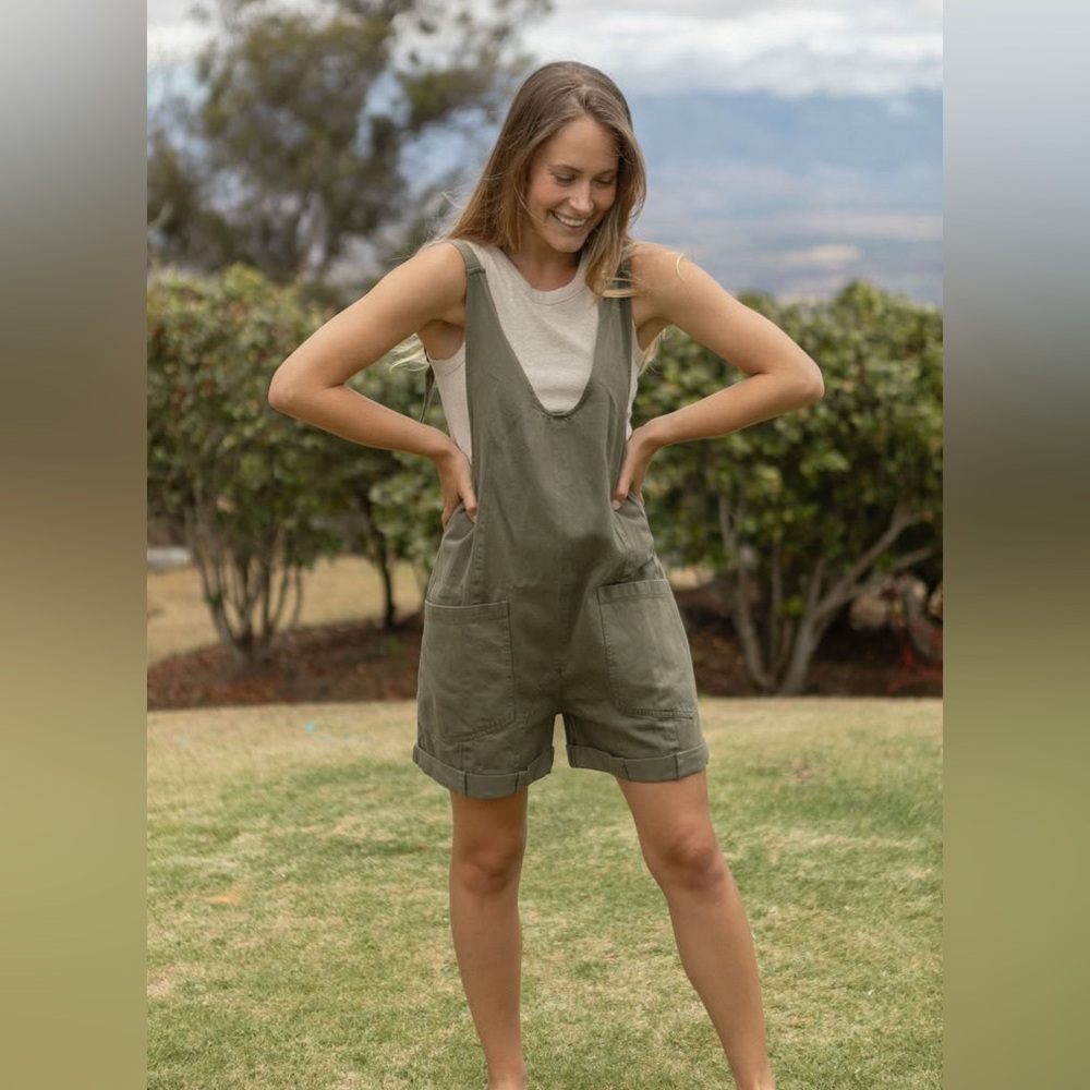 Neuflora Green Verona Shortalls - Size Small